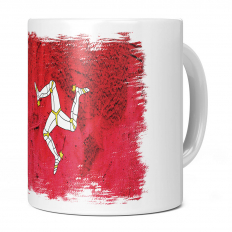 ISLE OF MAN GRUNGE FLAG 11OZ NOVELTY MUG