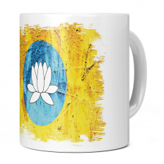 KALMYKIA GRUNGE FLAG 11OZ NOVELTY MUG