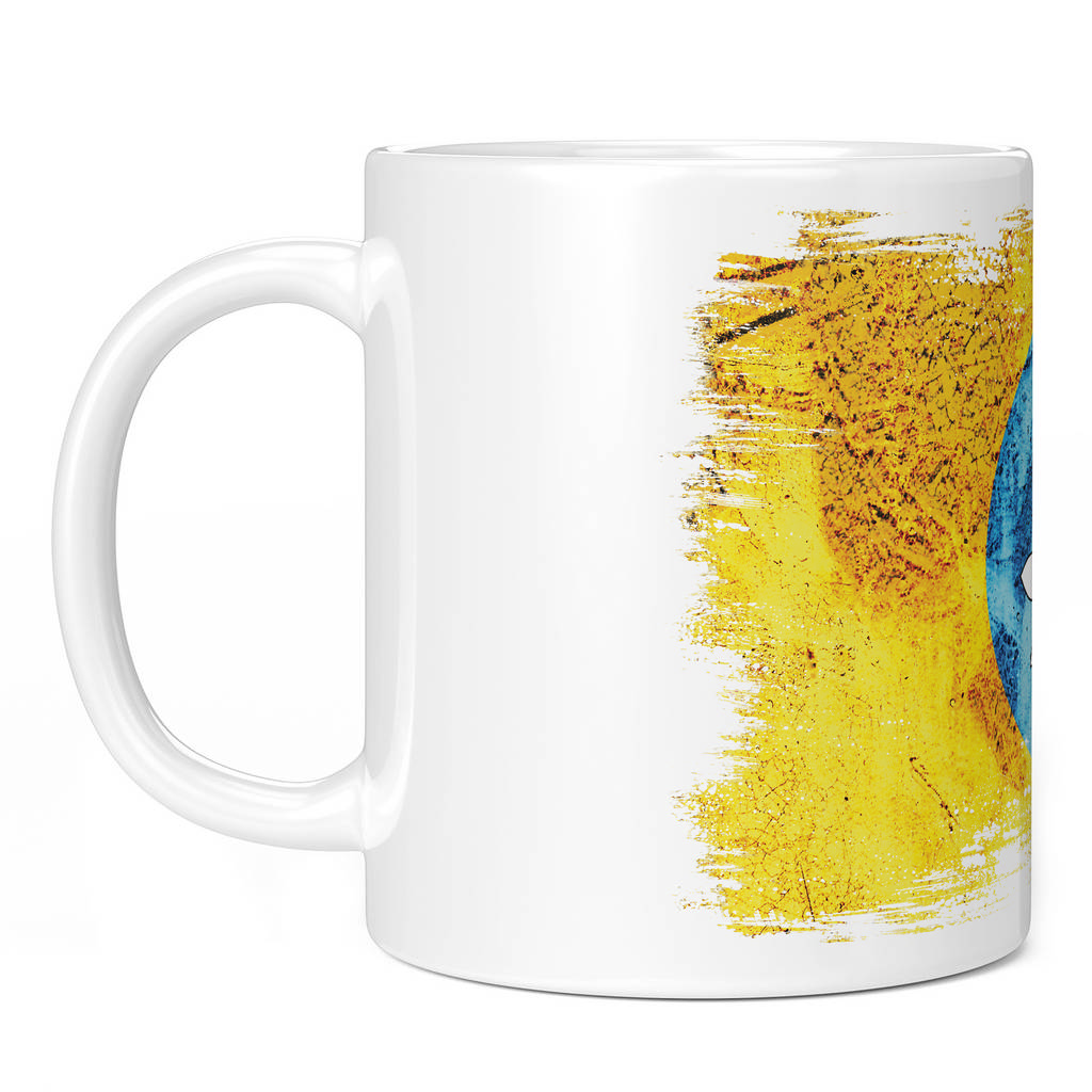 KALMYKIA GRUNGE FLAG 11oz NOVELTY MUG Mugs