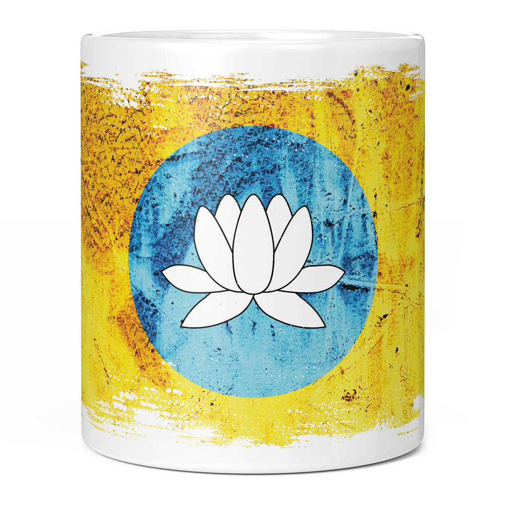 KALMYKIA GRUNGE FLAG 11oz NOVELTY MUG Mugs