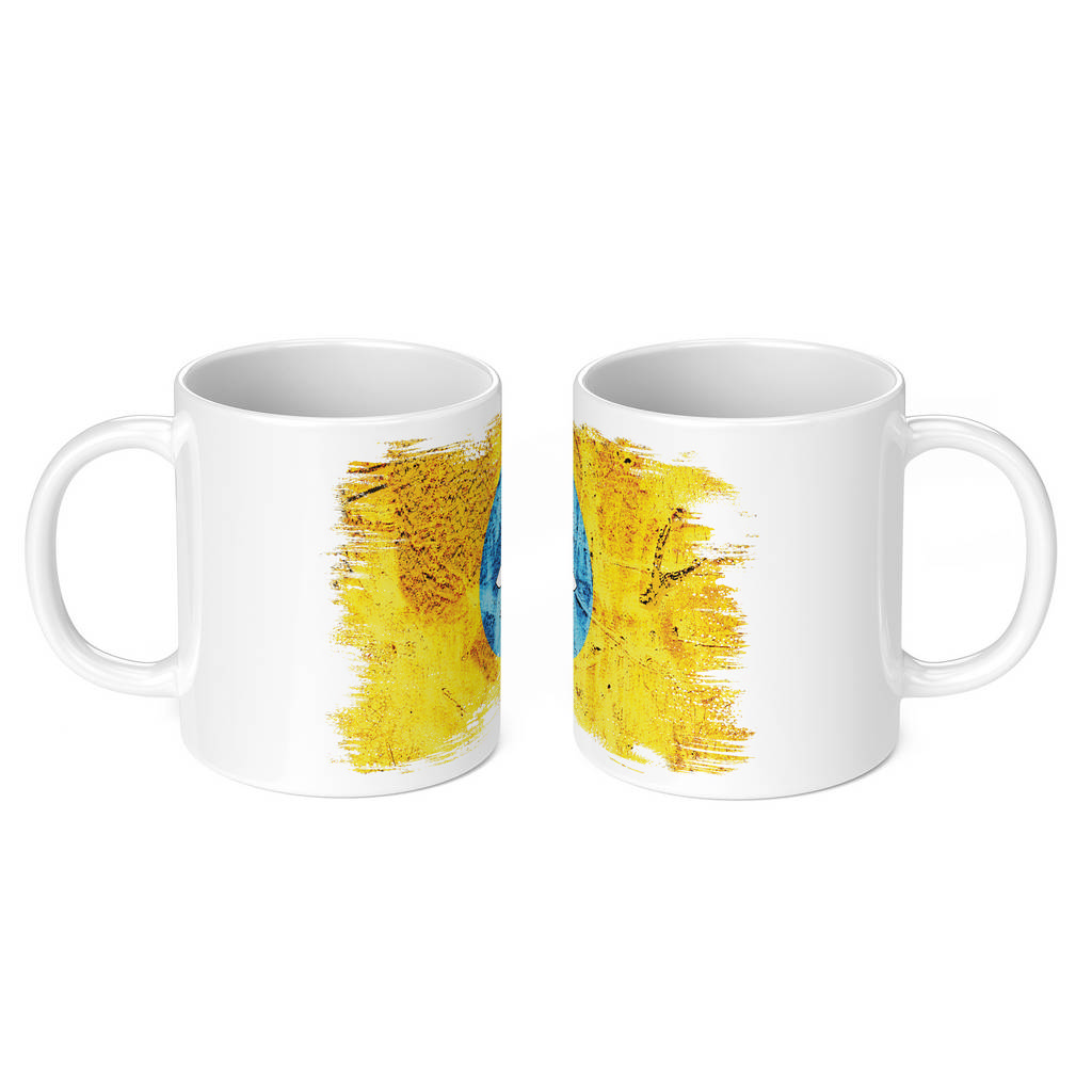 KALMYKIA GRUNGE FLAG 11oz NOVELTY MUG Mugs