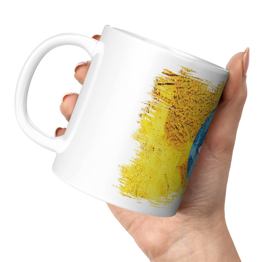 KALMYKIA GRUNGE FLAG 11oz NOVELTY MUG Mugs