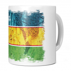 KARAKALPAKSTAN GRUNGE FLAG 11OZ NOVELTY MUG