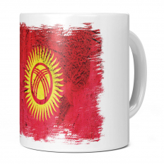 KYRGYZSTAN GRUNGE FLAG 11OZ NOVELTY MUG