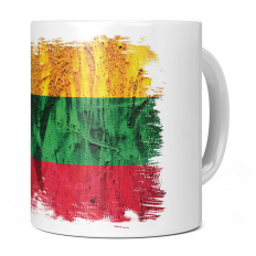 LITHUANIA GRUNGE FLAG 11OZ NOVELTY MUG