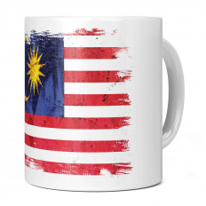 MALAYSIA GRUNGE FLAG 11OZ NOVELTY MUG