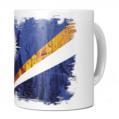 MARSHALL ISLANDS GRUNGE FLAG 11OZ NOVELTY MUG