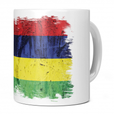 MAURITIUS GRUNGE FLAG 11OZ NOVELTY MUG