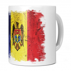 MOLDOVA GRUNGE FLAG 11OZ NOVELTY MUG