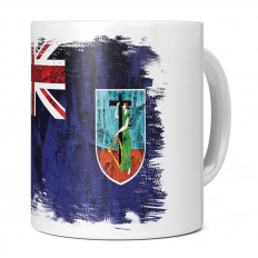 MONTSERRAT GRUNGE FLAG 11OZ NOVELTY MUG