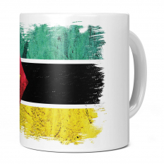 MOZAMBIQUE GRUNGE FLAG 11OZ NOVELTY MUG