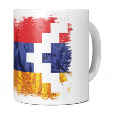 NAGORNO-KARABAKH REPUBLIC GRUNGE FLAG 11OZ NOVELTY MUG