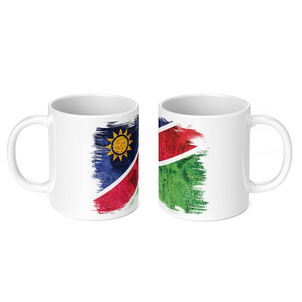 NAMIBIA GRUNGE FLAG 11oz NOVELTY MUG Mugs