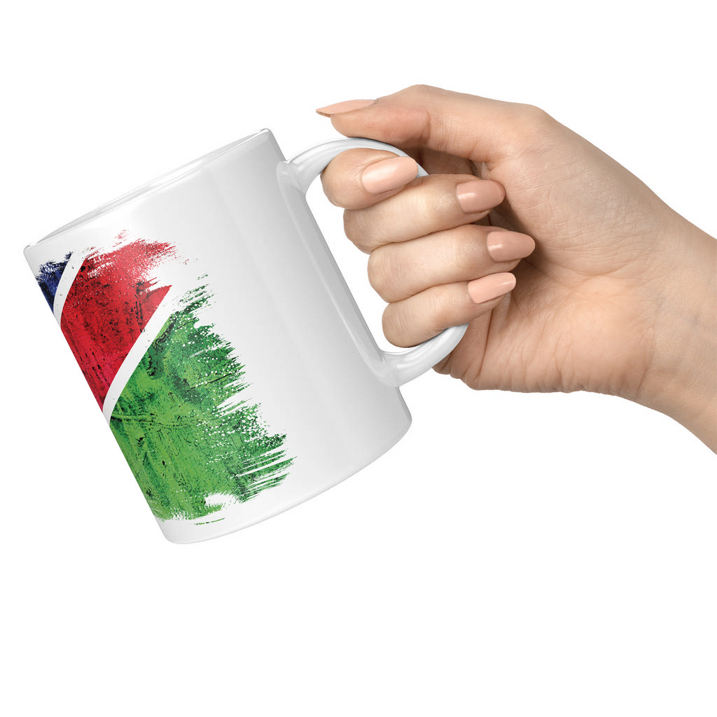 NAMIBIA GRUNGE FLAG 11oz NOVELTY MUG Mugs