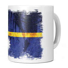 NAURU GRUNGE FLAG 11OZ NOVELTY MUG