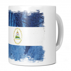 NICARAGUA GRUNGE FLAG 11OZ NOVELTY MUG
