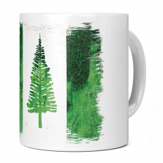 NORFOLK ISLAND GRUNGE FLAG 11OZ NOVELTY MUG