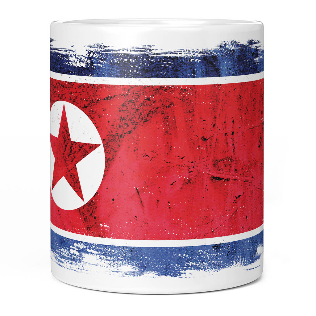 NORTH KOREA GRUNGE FLAG 11oz NOVELTY MUG Mugs