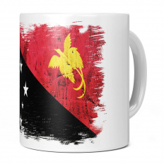PAPUA NEW GUINEA GRUNGE FLAG 11OZ NOVELTY MUG