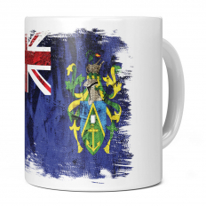 PITCAIRN ISLANDS GRUNGE FLAG 11OZ NOVELTY MUG