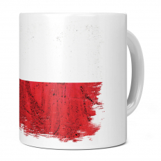 POLAND GRUNGE FLAG 11OZ NOVELTY MUG