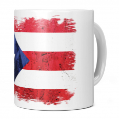 PUERTO RICO GRUNGE FLAG 11OZ NOVELTY MUG