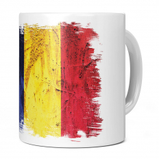 ROMANIA GRUNGE FLAG 11OZ NOVELTY MUG