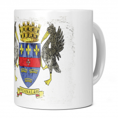 SAINT BARTHELEMY GRUNGE FLAG 11OZ NOVELTY MUG