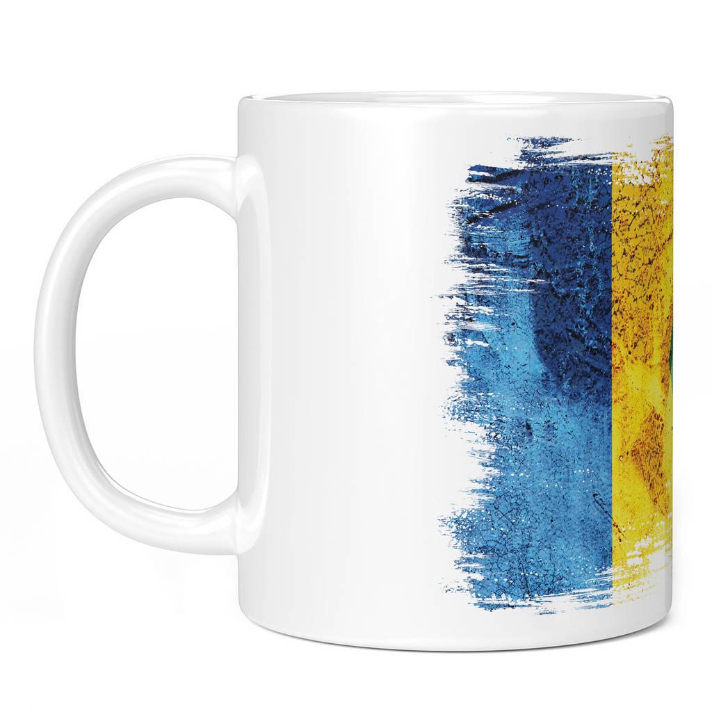 SAINT VINCENTS AND THE GRENADINES GRUNGE FLAG 11oz NOVELTY MUG Mugs