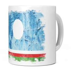 SAKHA REPUBLIC GRUNGE FLAG 11OZ NOVELTY MUG