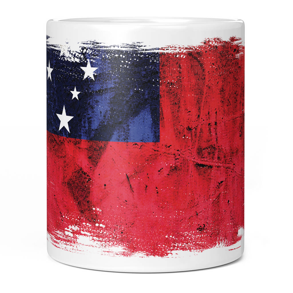 SAMOA GRUNGE FLAG 11oz NOVELTY MUG Mugs