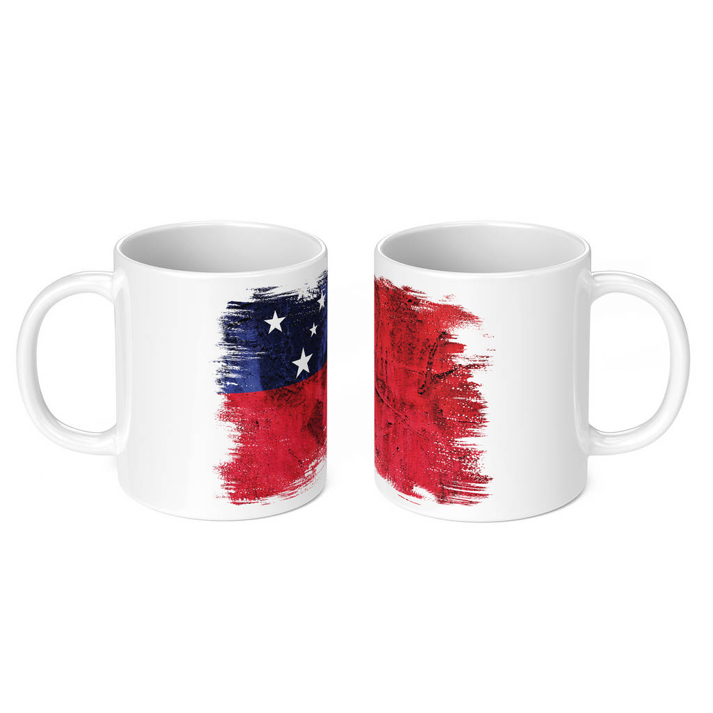 SAMOA GRUNGE FLAG 11oz NOVELTY MUG Mugs