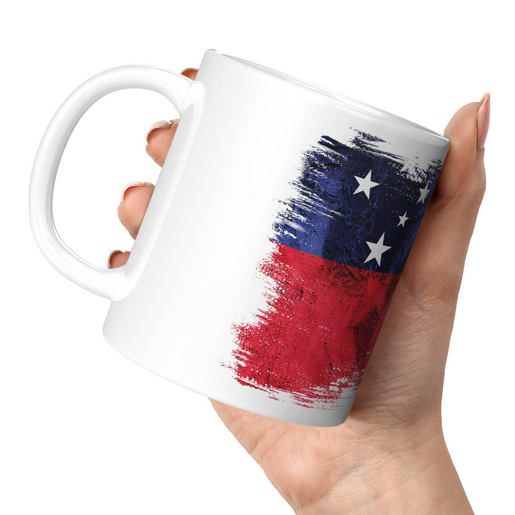 SAMOA GRUNGE FLAG 11oz NOVELTY MUG Mugs