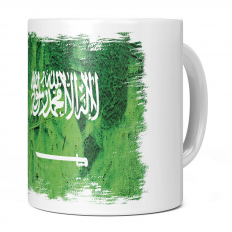 SAUDI ARABIA GRUNGE FLAG 11OZ NOVELTY MUG