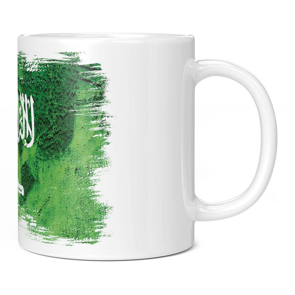 SAUDI ARABIA GRUNGE FLAG 11oz NOVELTY MUG Mugs