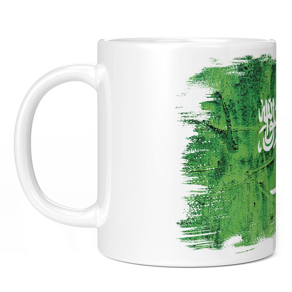 SAUDI ARABIA GRUNGE FLAG 11oz NOVELTY MUG Mugs