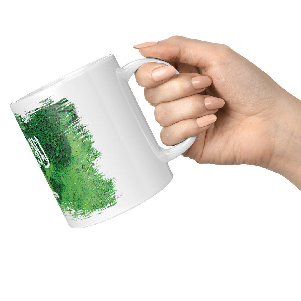 SAUDI ARABIA GRUNGE FLAG 11oz NOVELTY MUG Mugs
