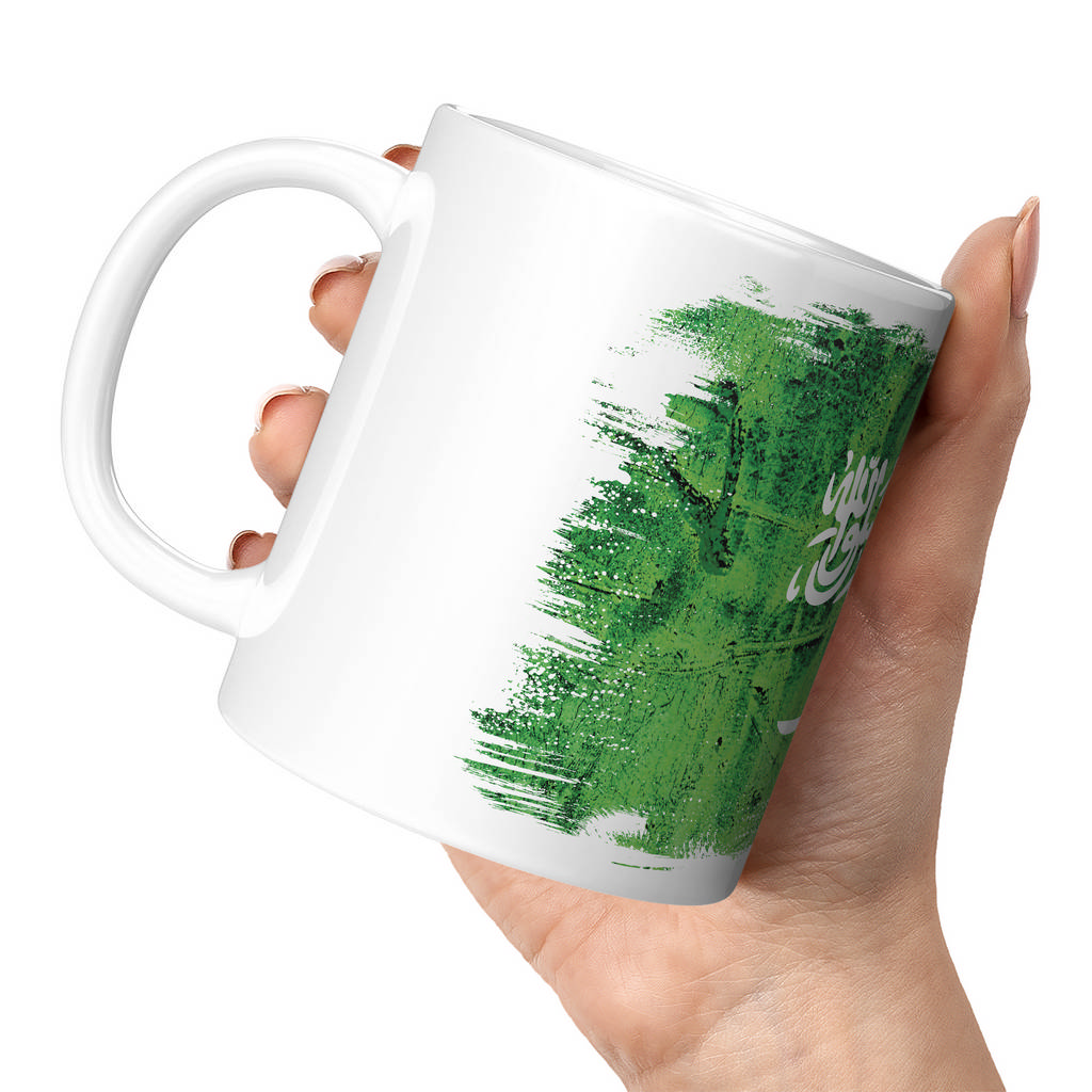 SAUDI ARABIA GRUNGE FLAG 11oz NOVELTY MUG Mugs