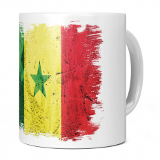 SENEGAL GRUNGE FLAG 11OZ NOVELTY MUG