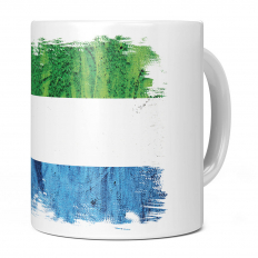 SIERRA LEONE GRUNGE FLAG 11OZ NOVELTY MUG