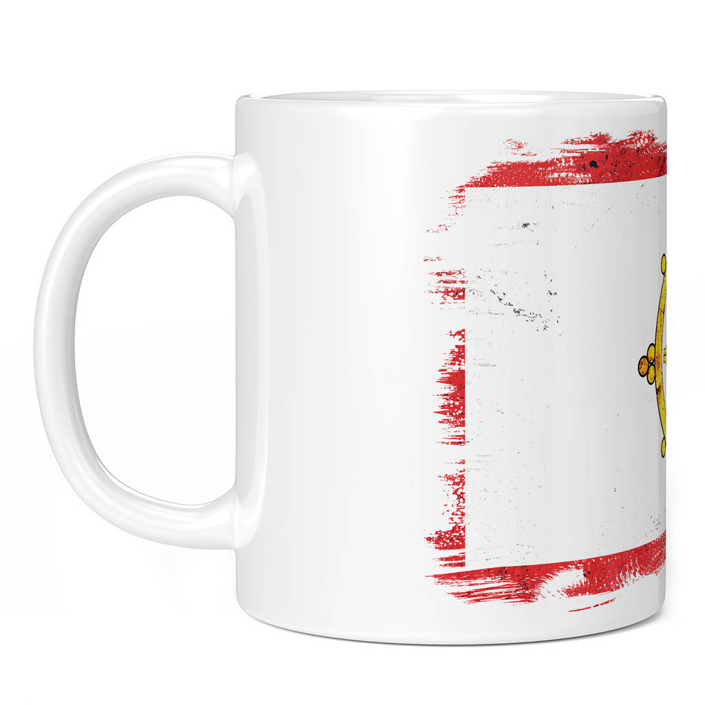 SIKKIM GRUNGE FLAG 11oz NOVELTY MUG Mugs