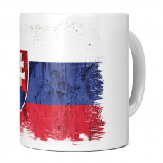 SLOVAKIA GRUNGE FLAG 11OZ NOVELTY MUG