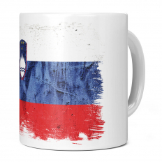 SLOVENIA GRUNGE FLAG 11OZ NOVELTY MUG