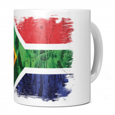 SOUTH AFRICA GRUNGE FLAG 11OZ NOVELTY MUG