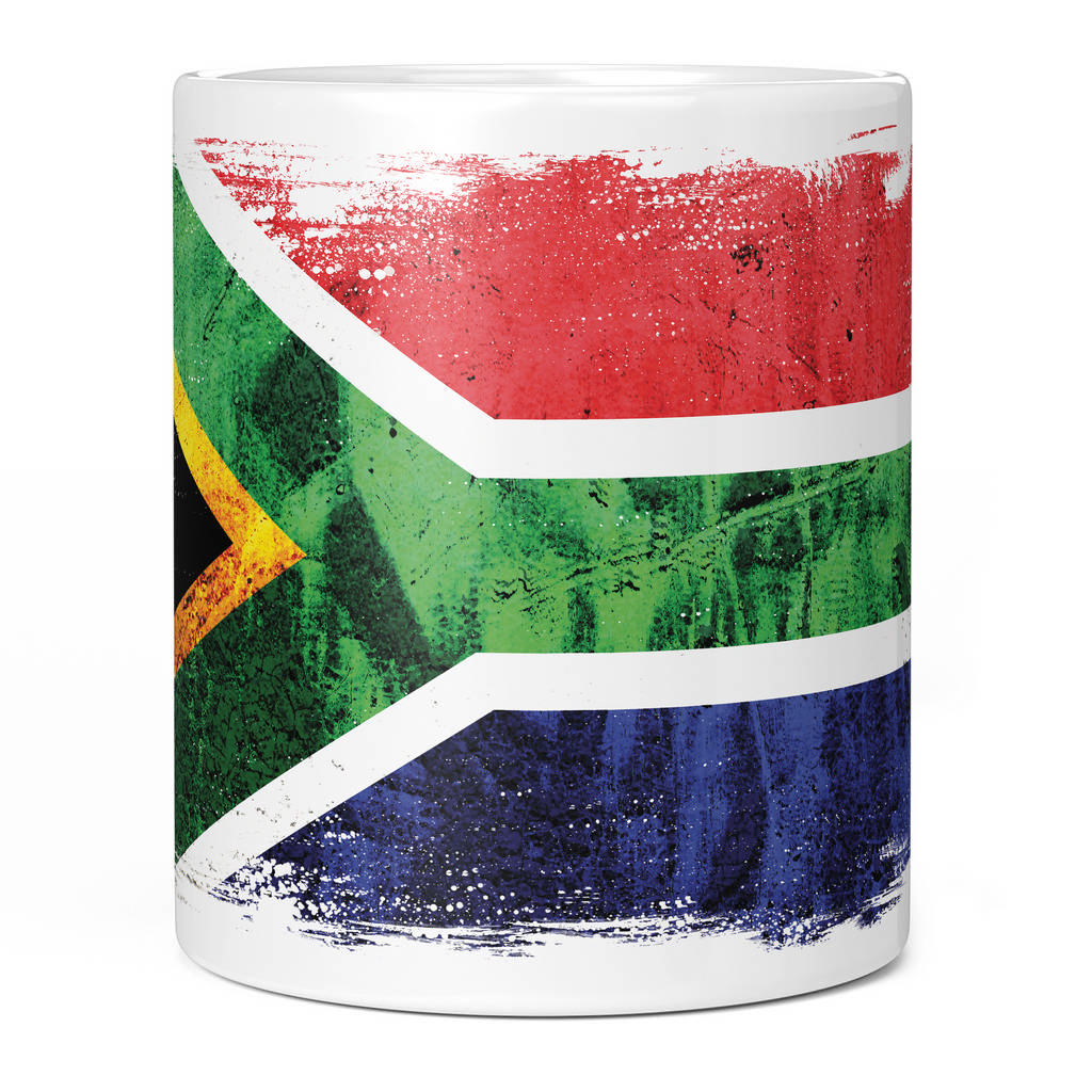 SOUTH AFRICA GRUNGE FLAG 11oz NOVELTY MUG Mugs