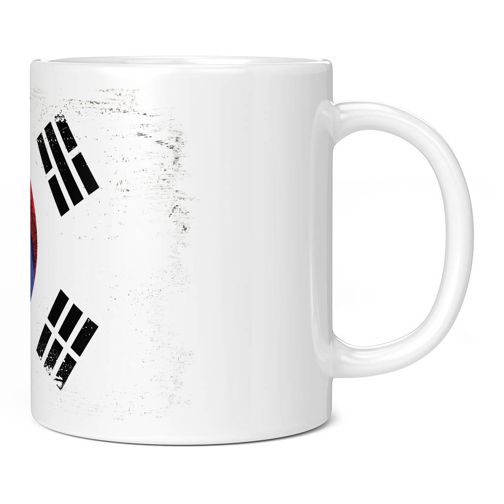 SOUTH KOREA GRUNGE FLAG 11oz NOVELTY MUG Mugs