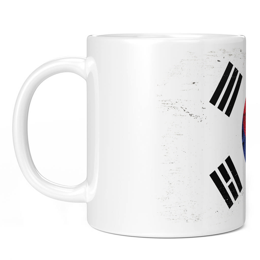 SOUTH KOREA GRUNGE FLAG 11oz NOVELTY MUG Mugs