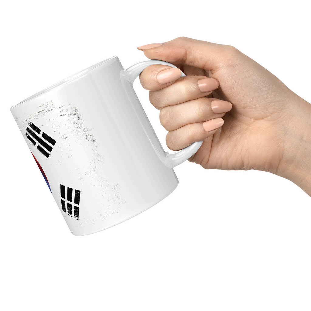 SOUTH KOREA GRUNGE FLAG 11oz NOVELTY MUG Mugs