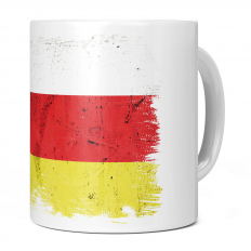 SOUTH OSSETIA GRUNGE FLAG 11OZ NOVELTY MUG