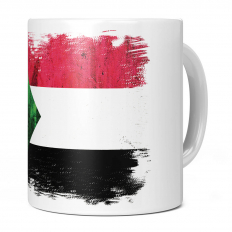 SUDAN GRUNGE FLAG 11OZ NOVELTY MUG